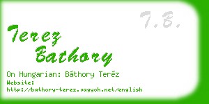 terez bathory business card